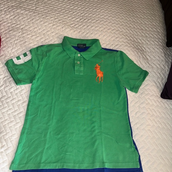 Polo by Ralph Lauren Kids' Red and Green Polo Shirts - Picture 3 of 4